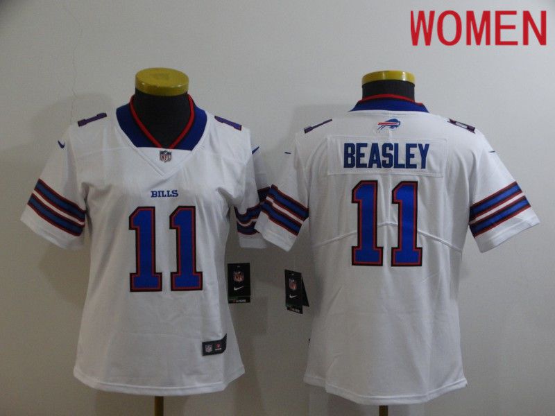 Women Buffalo Bills 11 Beasley White Nike Limited Vapor Untouchable NFL Jerseys
